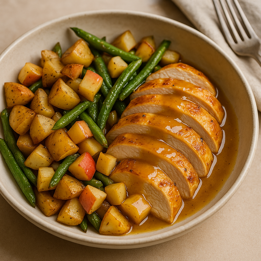 Apple Cider Dijon Chicken Harvest Bowl