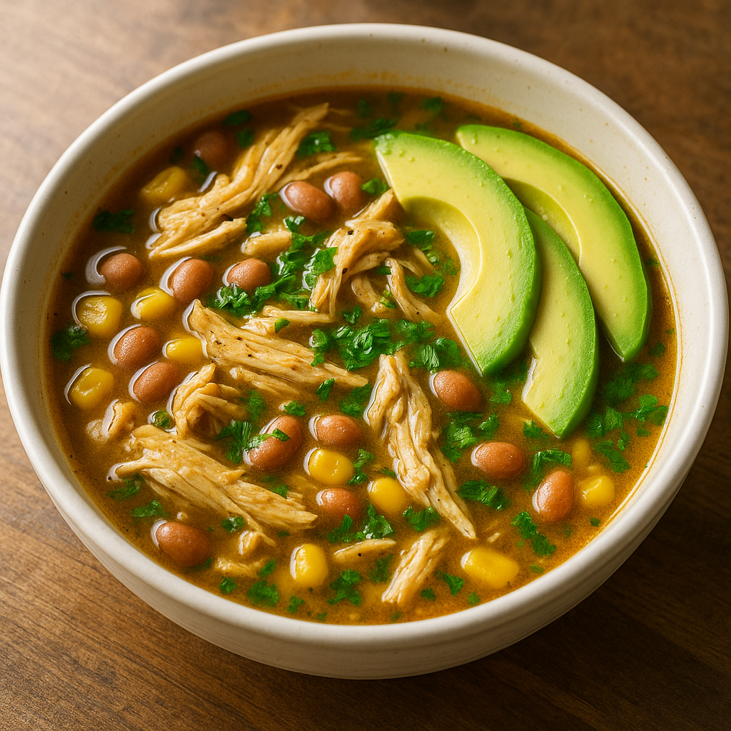 High-Protein Chicken Taco Soup