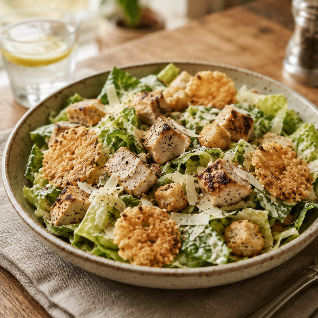 Crunchy High-Protein Costco Chicken Caesar Salad