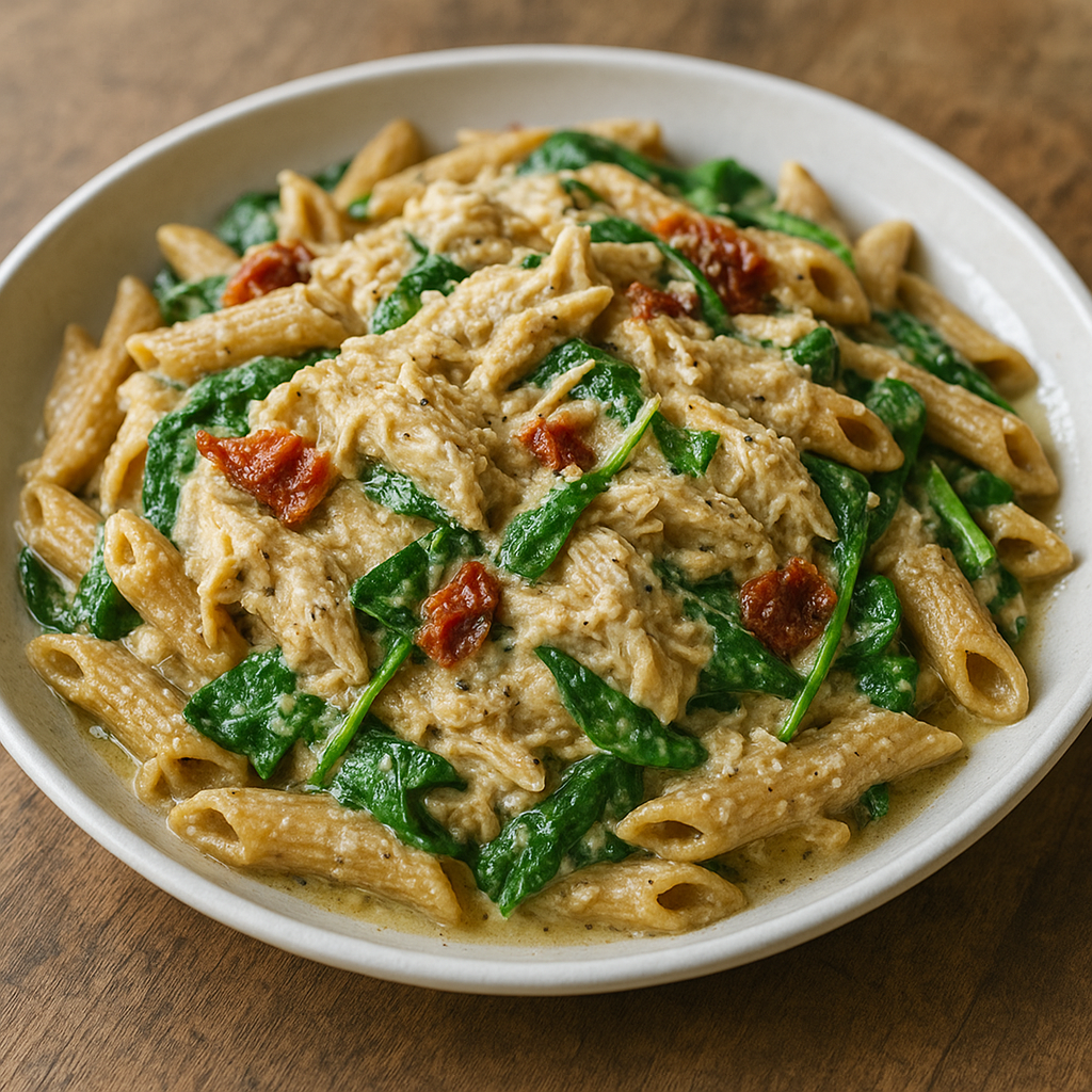 Creamy Tuscan Chicken Protein Pasta