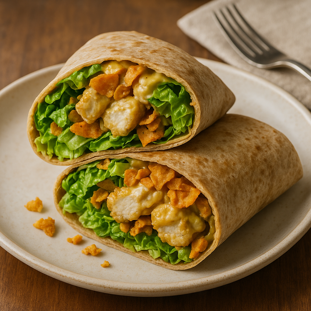 Honey Mustard BBQ Chicken Crunch Wrap