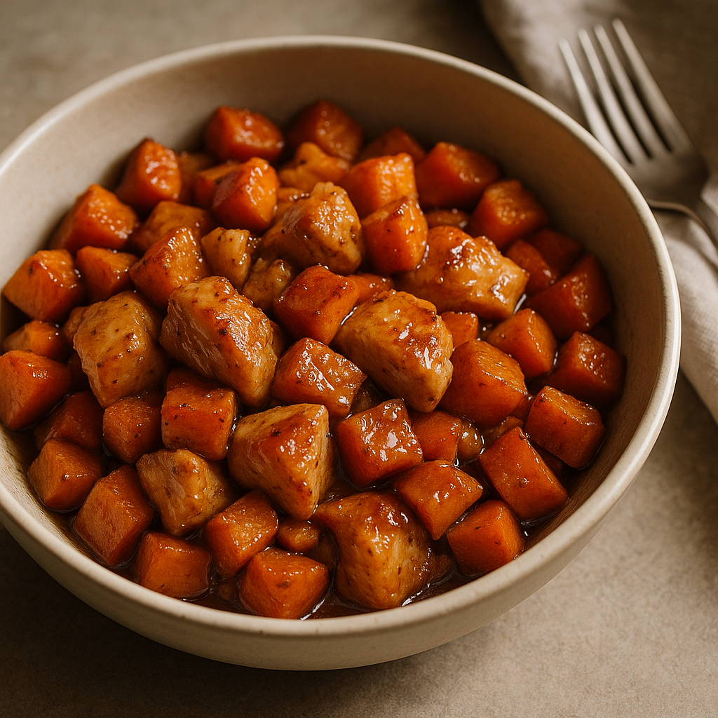 Maple Cinnamon Chicken & Sweet Potato Bowl