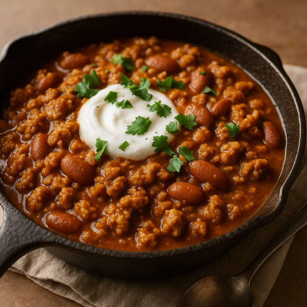 Pumpkin Chili Turkey Skillet