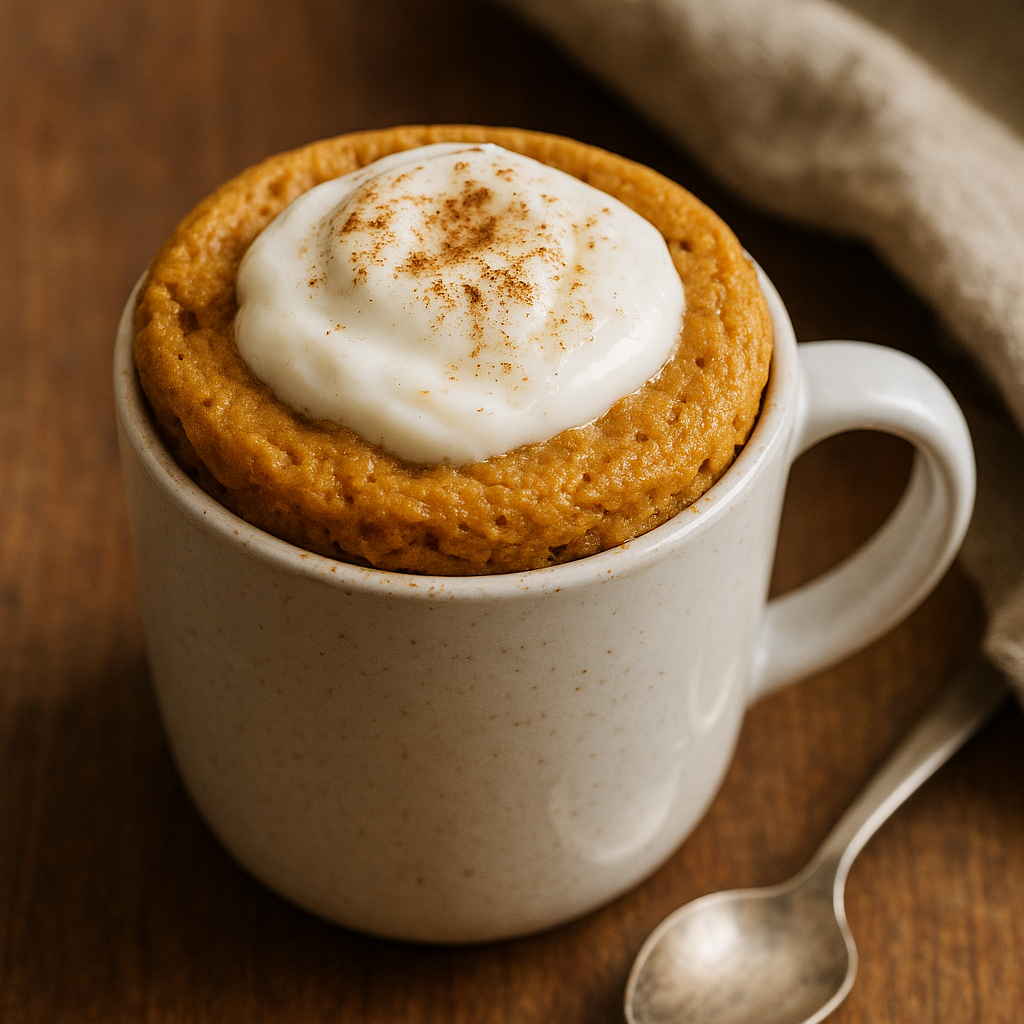 Pumpkin Spice Protein Mug Cake