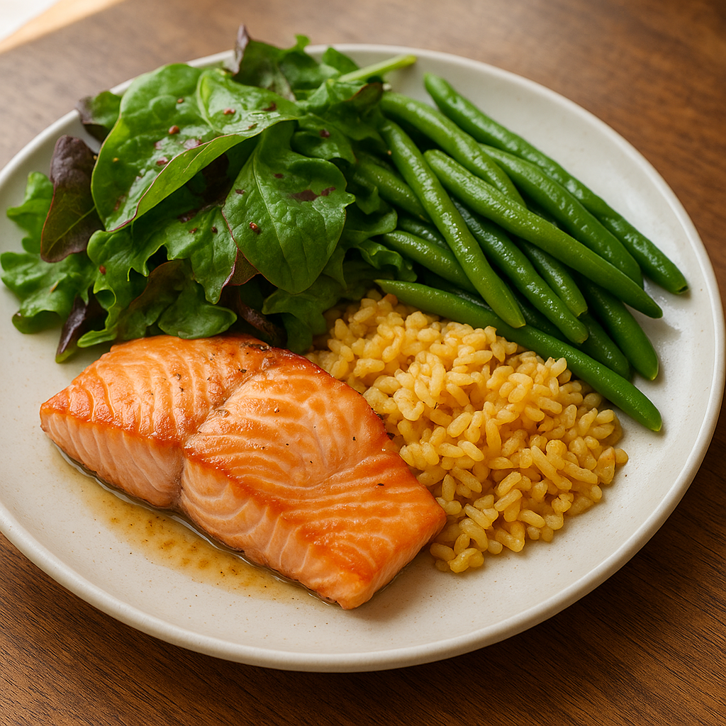 Quick Costco Salmon Dinner