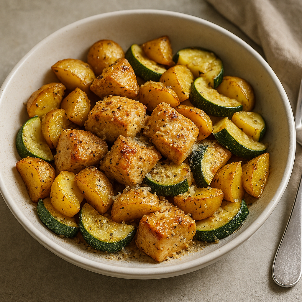 Sheet-Pan Garlic Parmesan Chicken & Potatoes