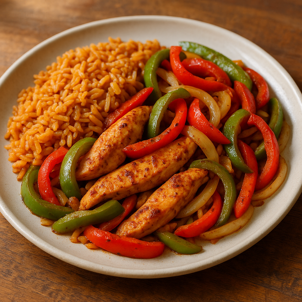 Sheet-Pan Taco Chicken & Veggies with Bone Broth Mexican Rice