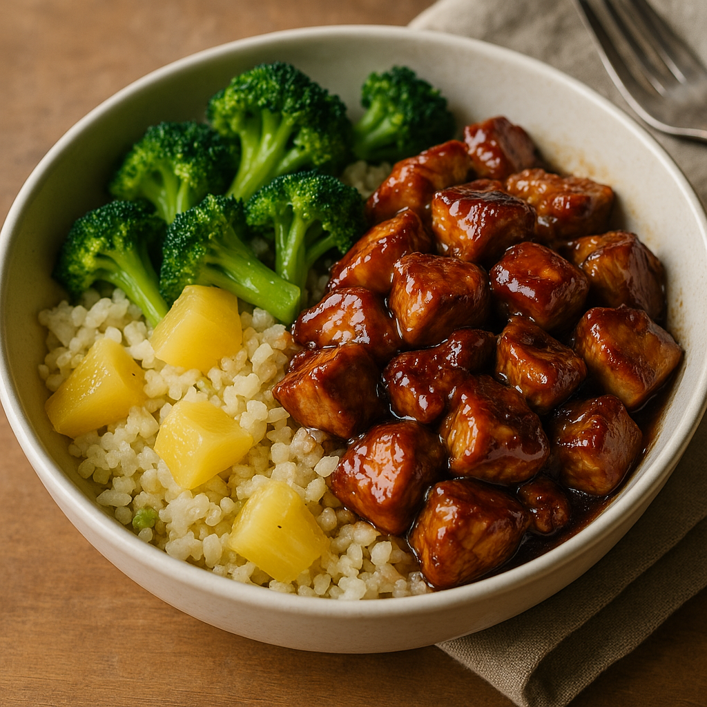 Sticky Teriyaki Chicken Rice Bowls