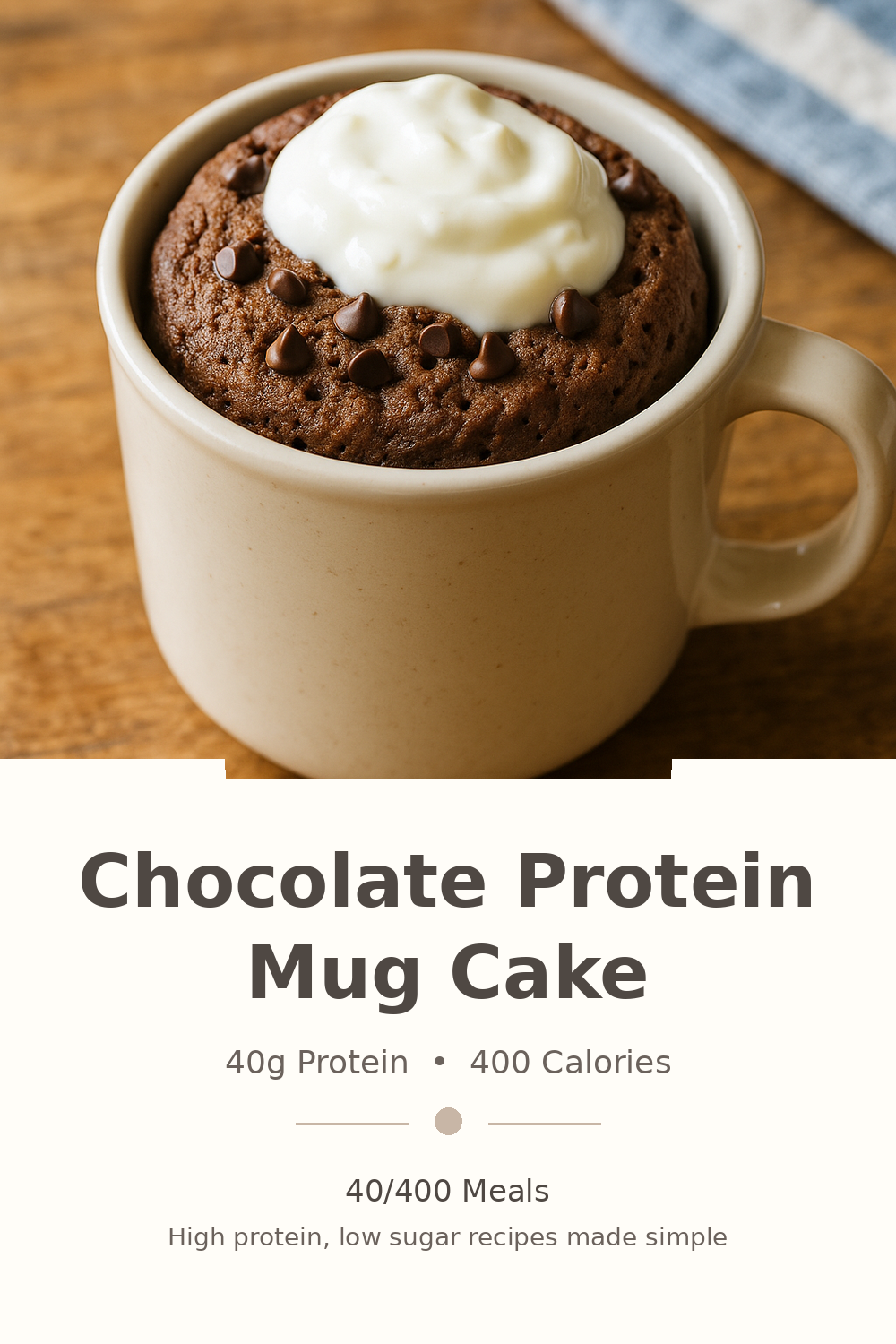 Chocolate Protein Mug Cake