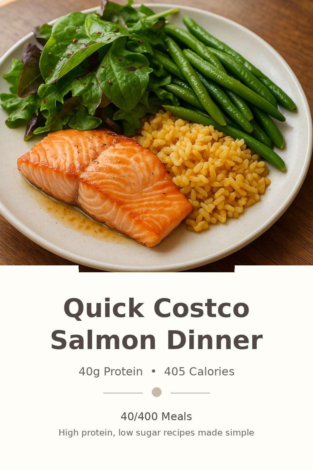 Quick Costco Salmon Dinner